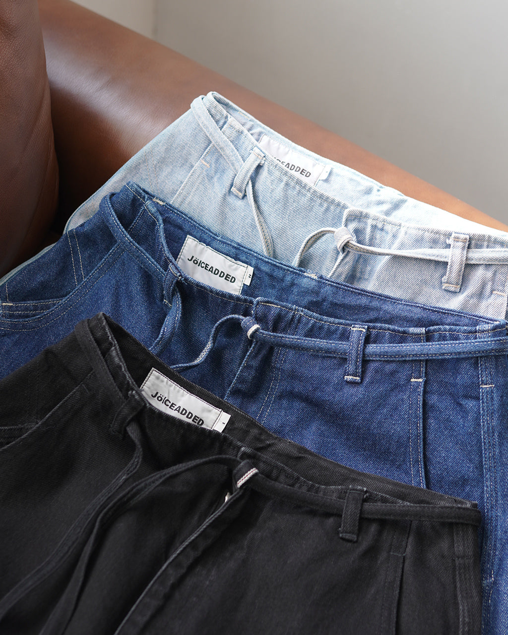 【Crouka別注色】Round wide denim Trousers J231DN01