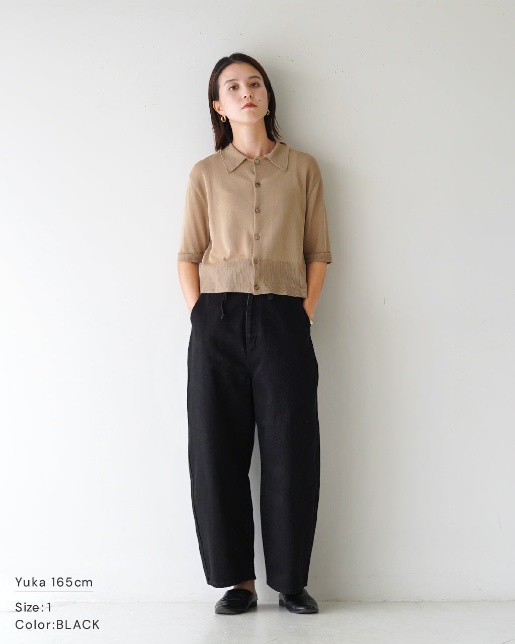 【Crouka別注色】 ラウンド ワイド デニム トラウザー Round wide denim Trousers デニムパンツJ231DN01