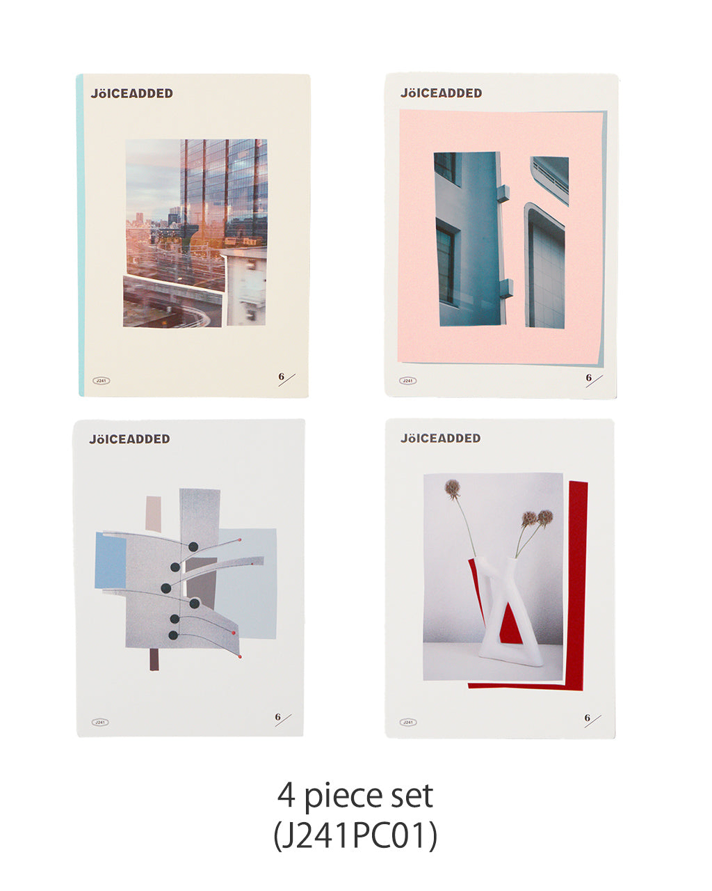 ポストカード 4枚セット POSTCARD 4-PIECE SET 壁 風景 絵はがき インテリア カフェ J241PC01 【メール便可】