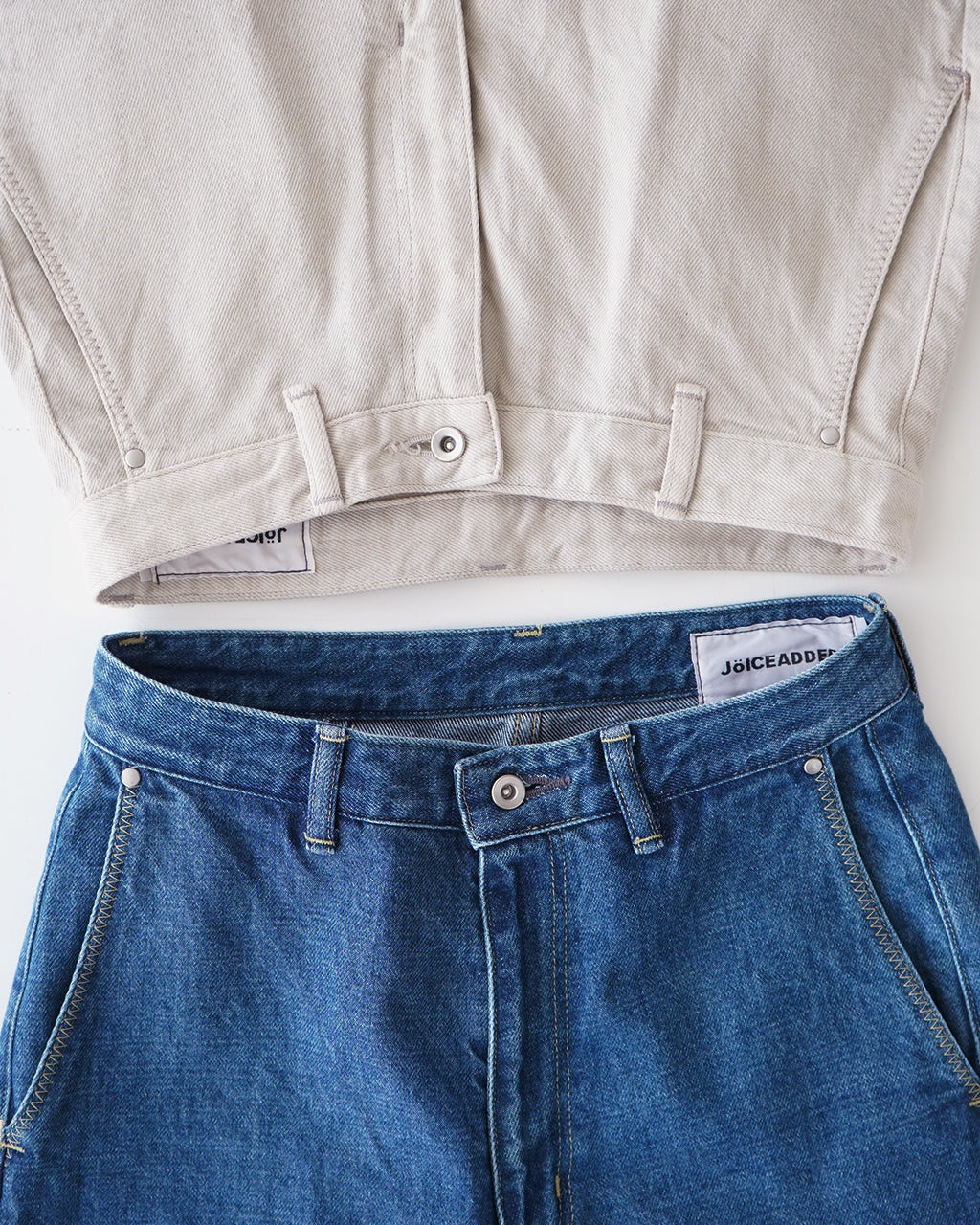 デニムパンツ センタープレス ジーンズ トラウザー ストーンバイオ ハイウエスト ローウエスト Center Crease Denim Trousers J251DN01