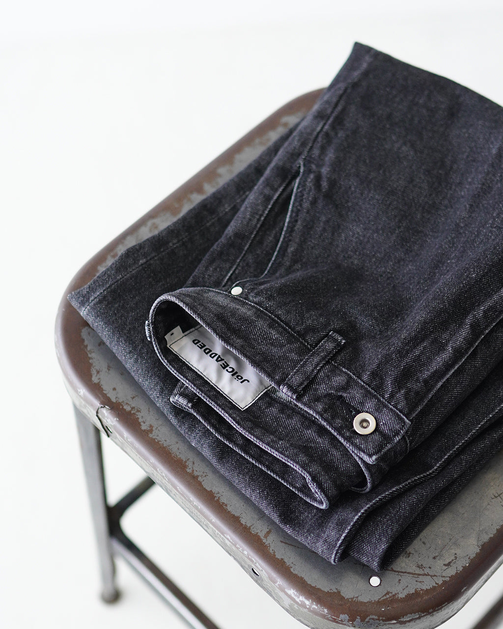 デニムパンツ センタープレス ジーンズ トラウザー ストーンバイオ ハイウエスト ローウエスト Center Crease Denim Trousers J251DN01
