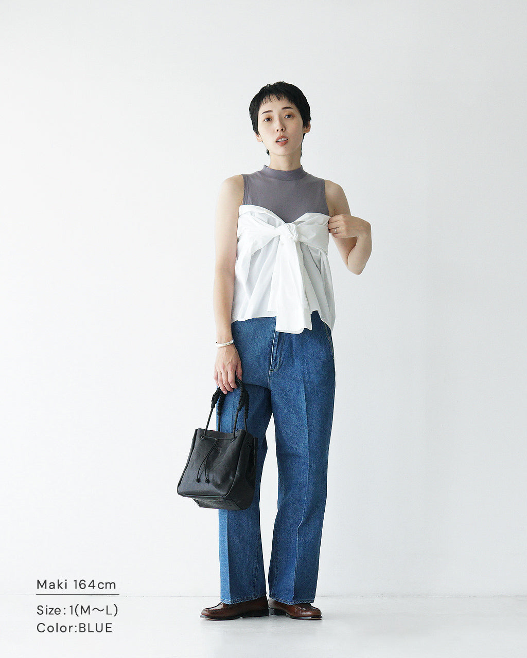 デニムパンツ センタープレス ジーンズ トラウザー ストーンバイオ ハイウエスト ローウエスト Center Crease Denim Trousers J251DN01