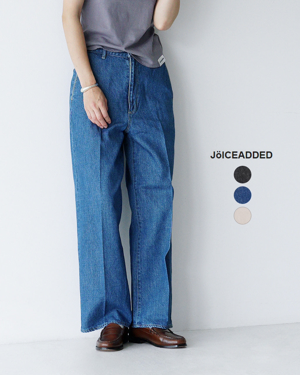 デニムパンツ センタープレス ジーンズ トラウザー ストーンバイオ ハイウエスト ローウエスト Center Crease Denim Trousers J251DN01