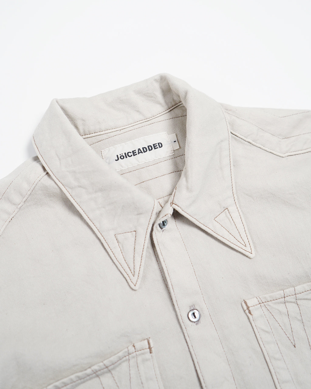 デニムシャツ Denim Shirt 8oz ジャケット 長袖 オーバーサイズ 幾何学模様 ステッチワーク J251SH01
