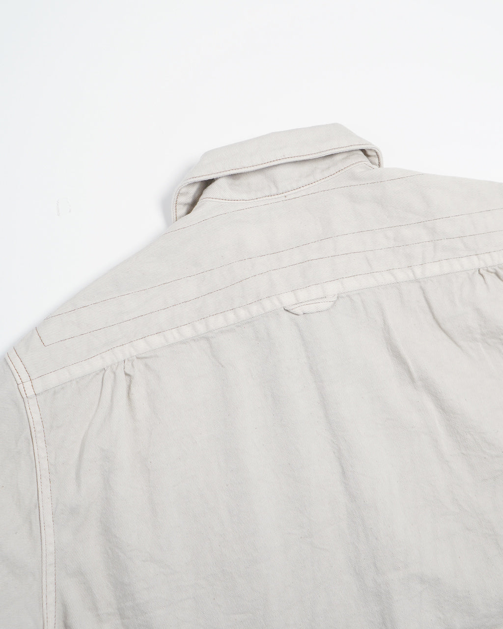 デニムシャツ Denim Shirt 8oz ジャケット 長袖 オーバーサイズ 幾何学模様 ステッチワーク J251SH01