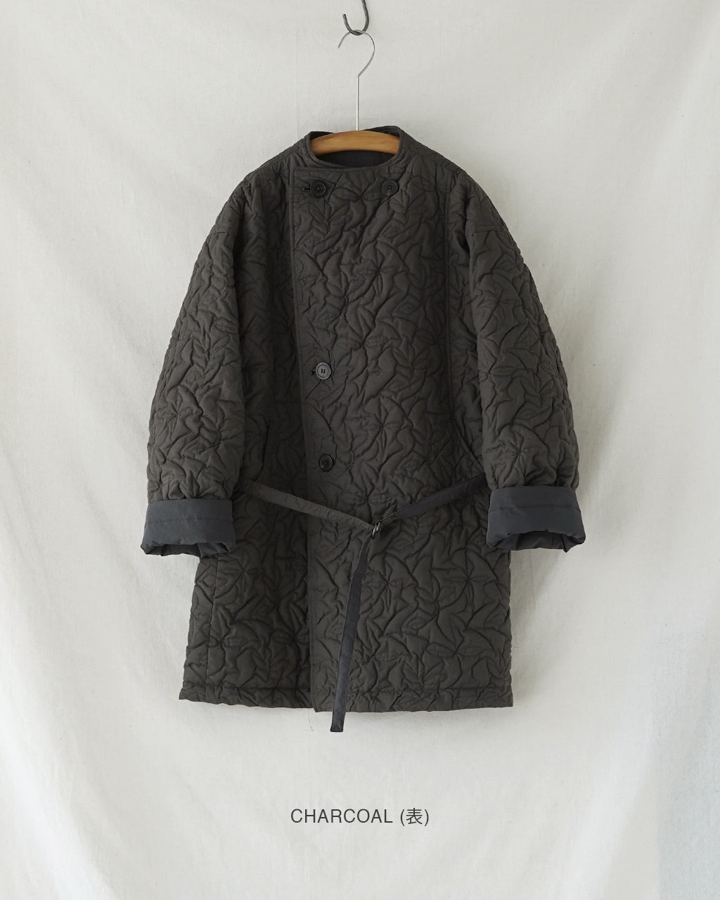 Geometric Leaves Quilted RV Coat J253CO01