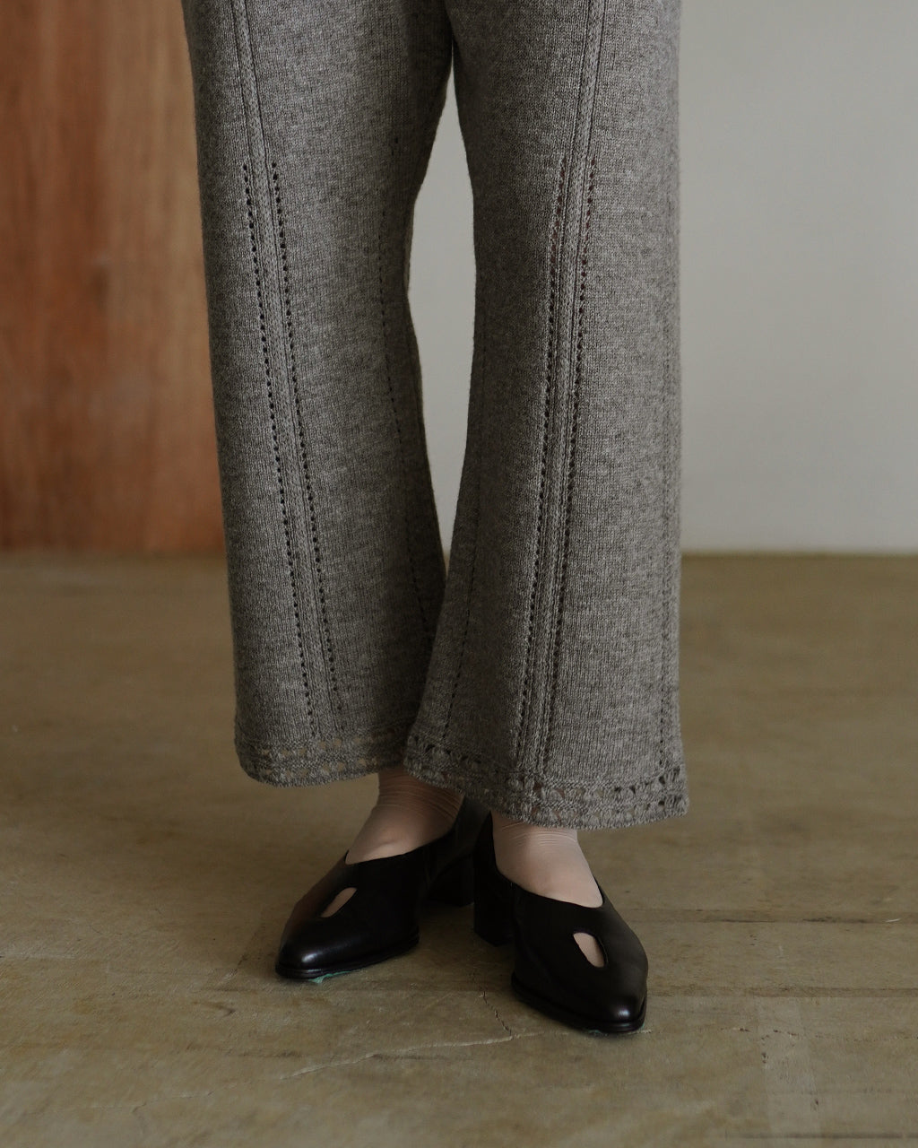 Triangle Pattern Knit Pants J253KN06