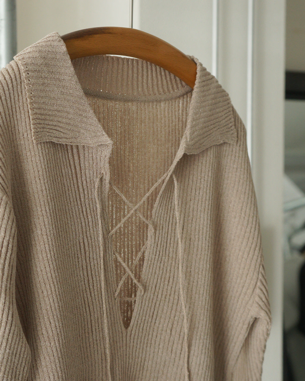 Subtle Accent Knit Polo J261KN05