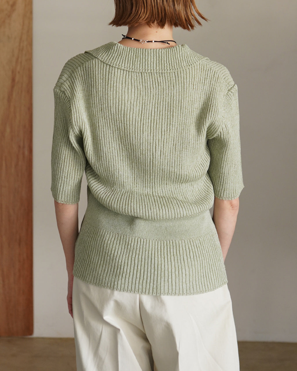 Subtle Accent Knit Polo J261KN05