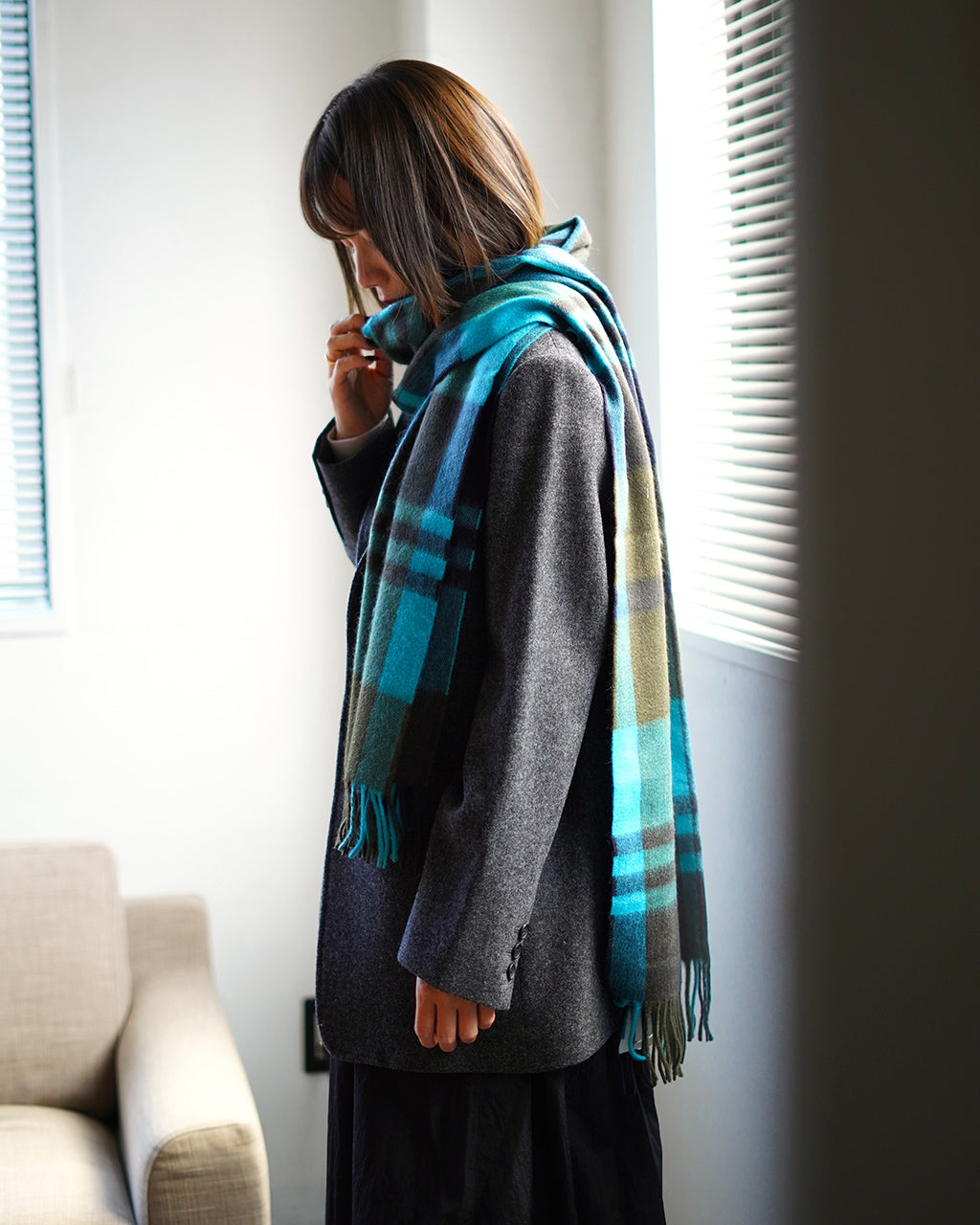 CASHMERE STOLE SCARF 50×190cm CPG52522 CPG52528 CPG52529 CPG52532