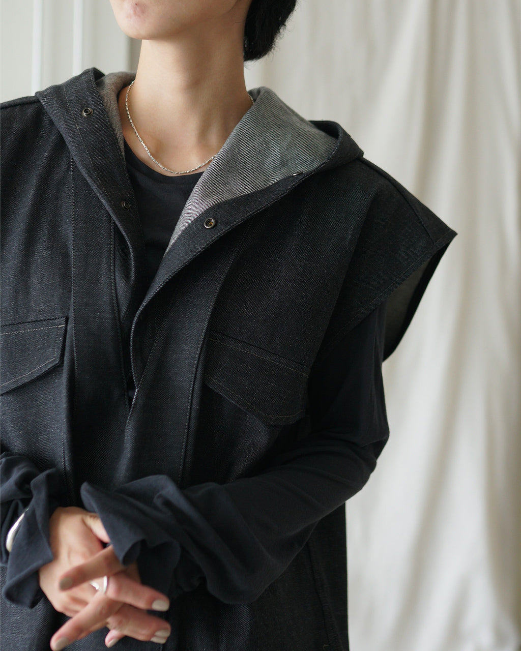 Denim Sleeveless Shirts 25AW-12-J