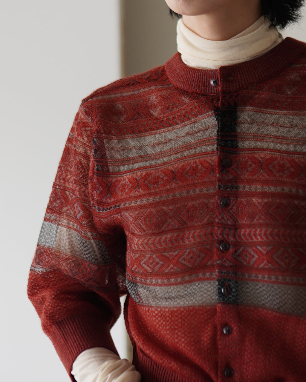 Fair Isle Cardigan 25AW-15-N