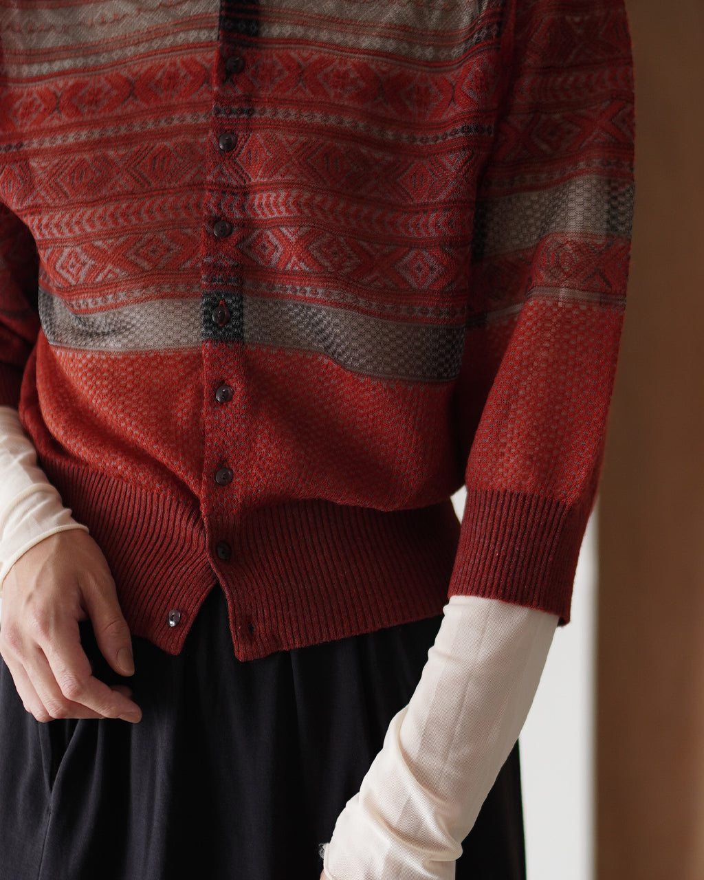 Fair Isle Cardigan 25AW-15-N