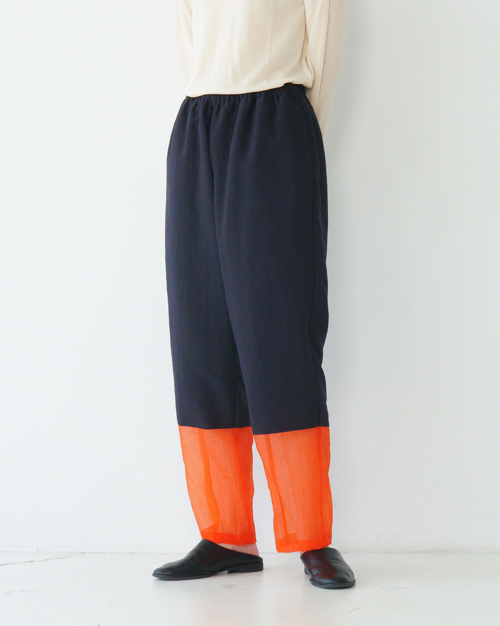 【SALE!20%OFF】シースルーボーダーパンツ イージーパンツ サマーパンツ 25SS-12-J