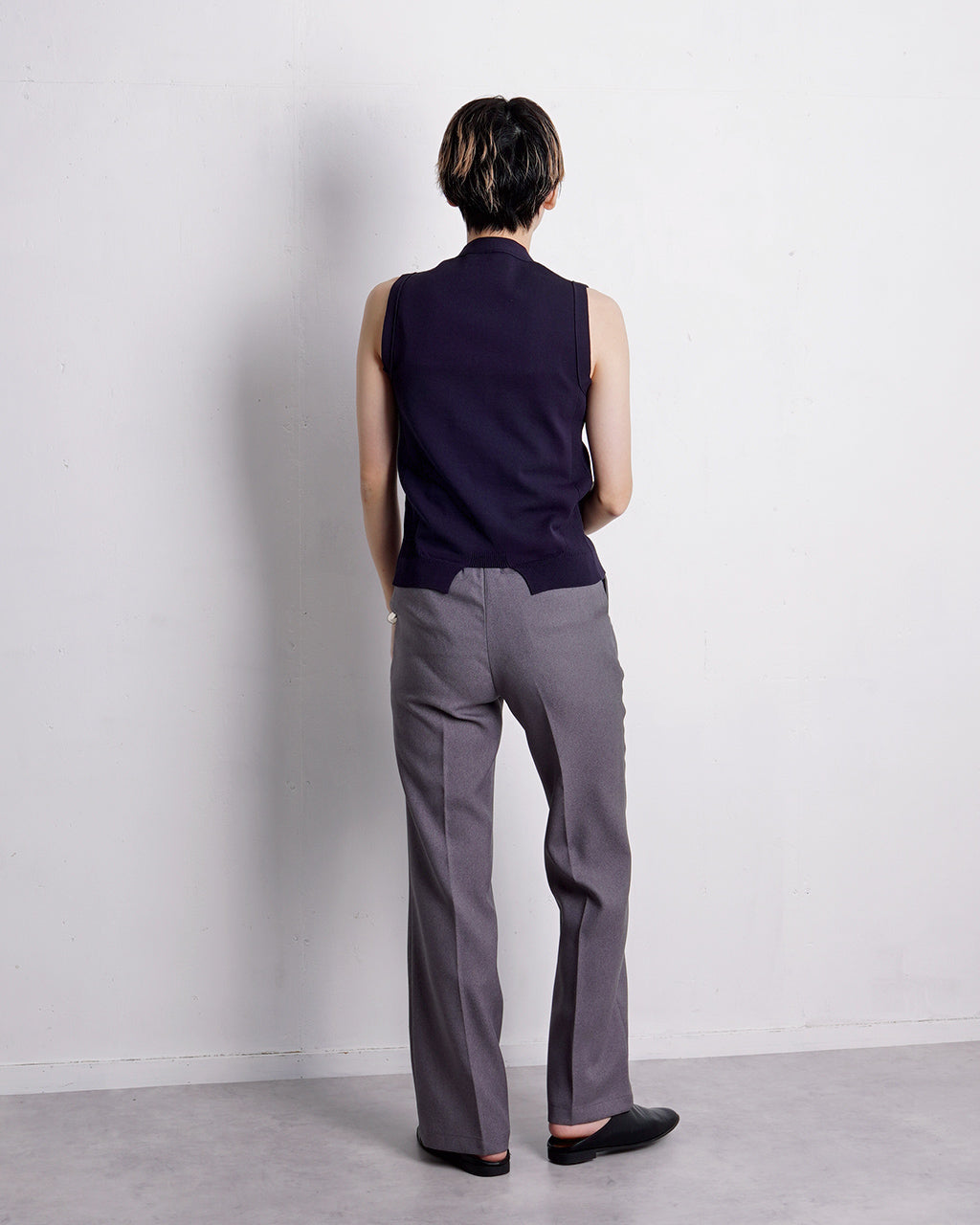 【SALE!20%OFF】ハイツイストヤーンベスト ニット セーター 25SS-20-N