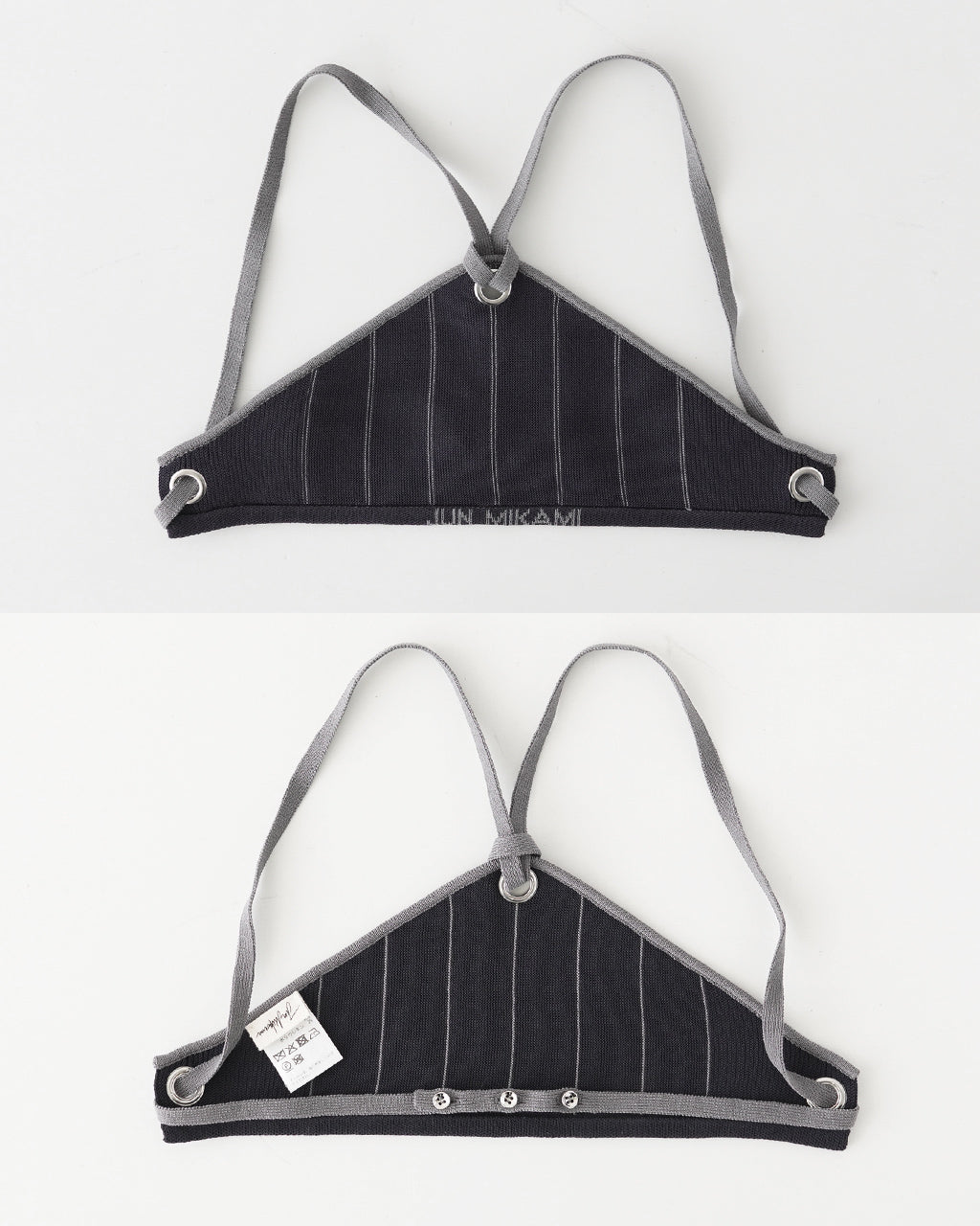 【アウトレット!20%OFF】ハイツイストヤーントライアングルトップ ニットビスチェ 25SS-21-N【送料無料】