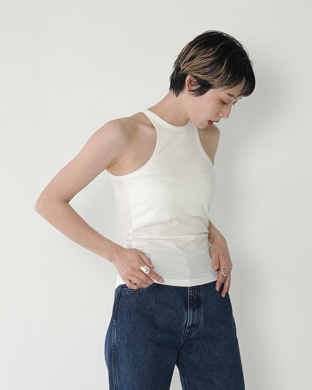 【アウトレット!20%OFF】アメリカンスリーブ タンクトップ 夏 インナー ノースリーブ 25SS-27-S【送料無料】