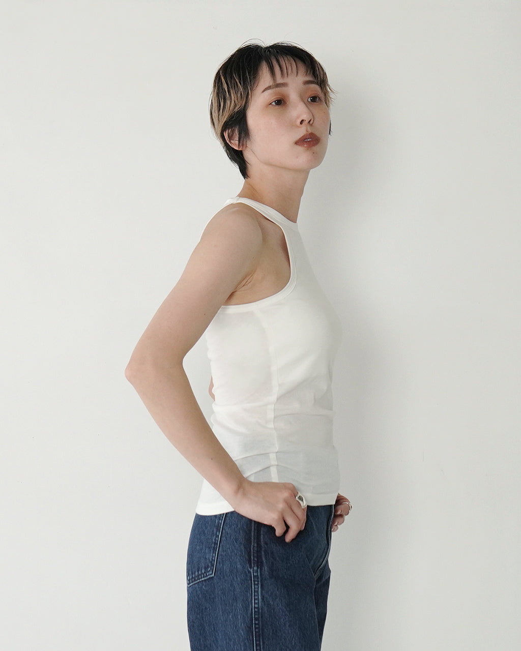 【アウトレット!20%OFF】アメリカンスリーブ タンクトップ 夏 インナー ノースリーブ 25SS-27-S【送料無料】
