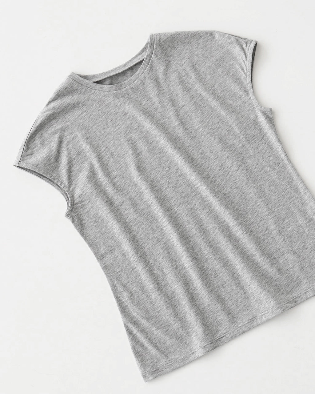 【アウトレット!20%OFF】フレンチスリーブ Tシャツ クルーネック カットソー コンパクト コットン 25SS-28-S【送料無料】