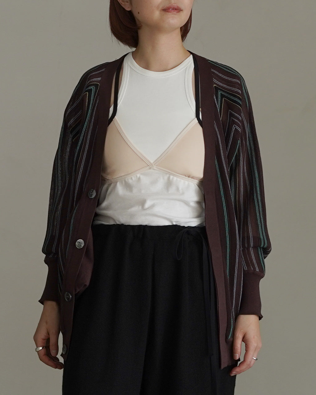 ストライプカーディガン 26SS-16-N