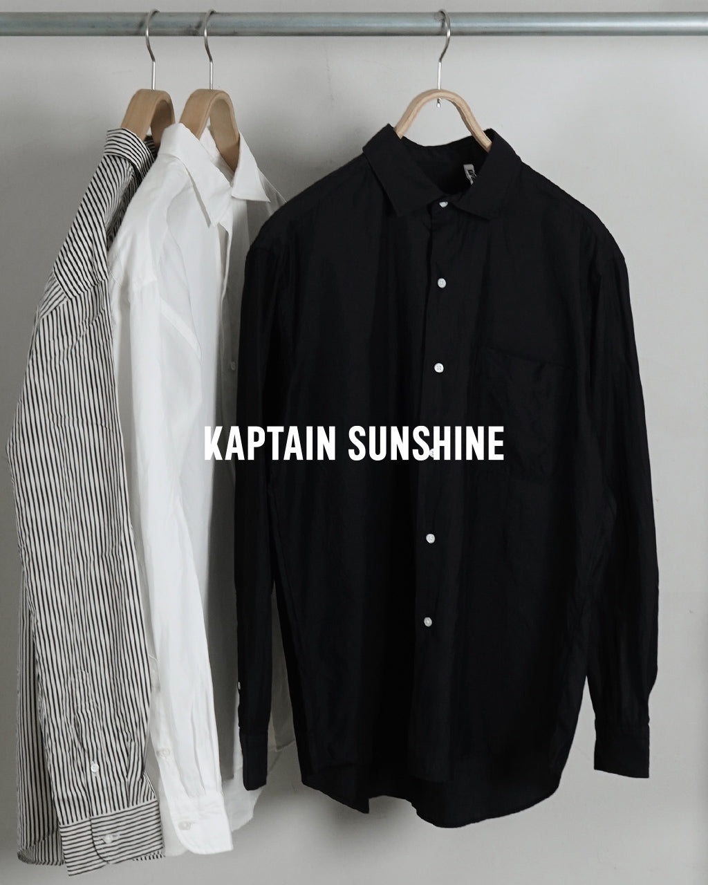 KAPTAIN SUNSHINE キャプテンサンシャイン セミ スプレッド カラー シャツ Semi Spread Collar Shirt  KS24FSH030608