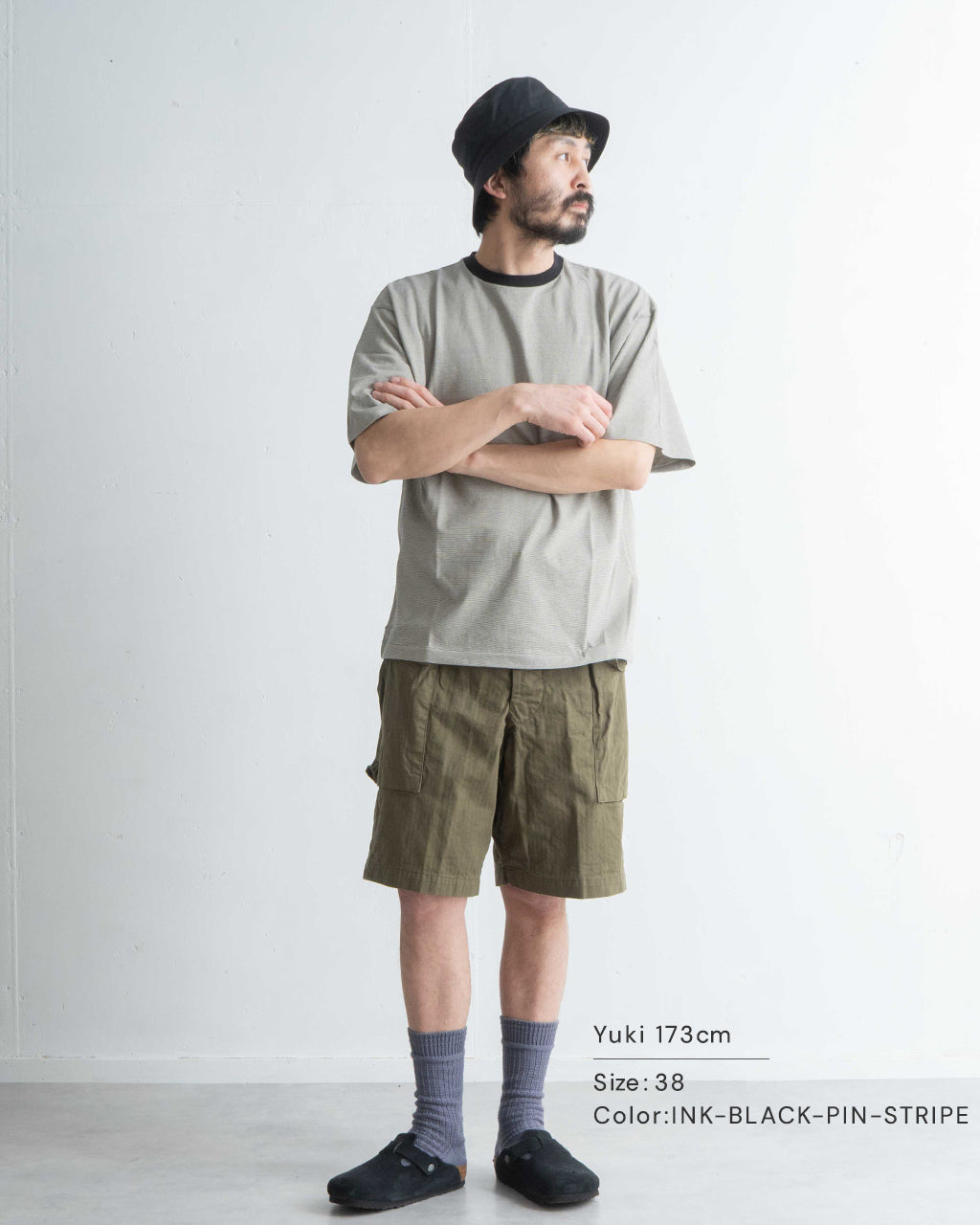 【SALE!20%OFF】ハードツイスト ストライプ ジャージー ショートスリーブ Tシャツ Hard Twisted Stripe Jersey S/S Tee 半袖 KS25SCS09