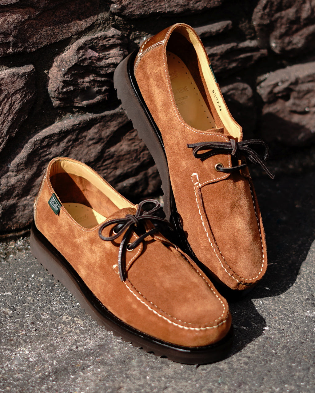 × Paraboot キャプテンサンシャイン × パラブーツドマング スエード Domingue Suede モカシン デッキシューズ KSPB03