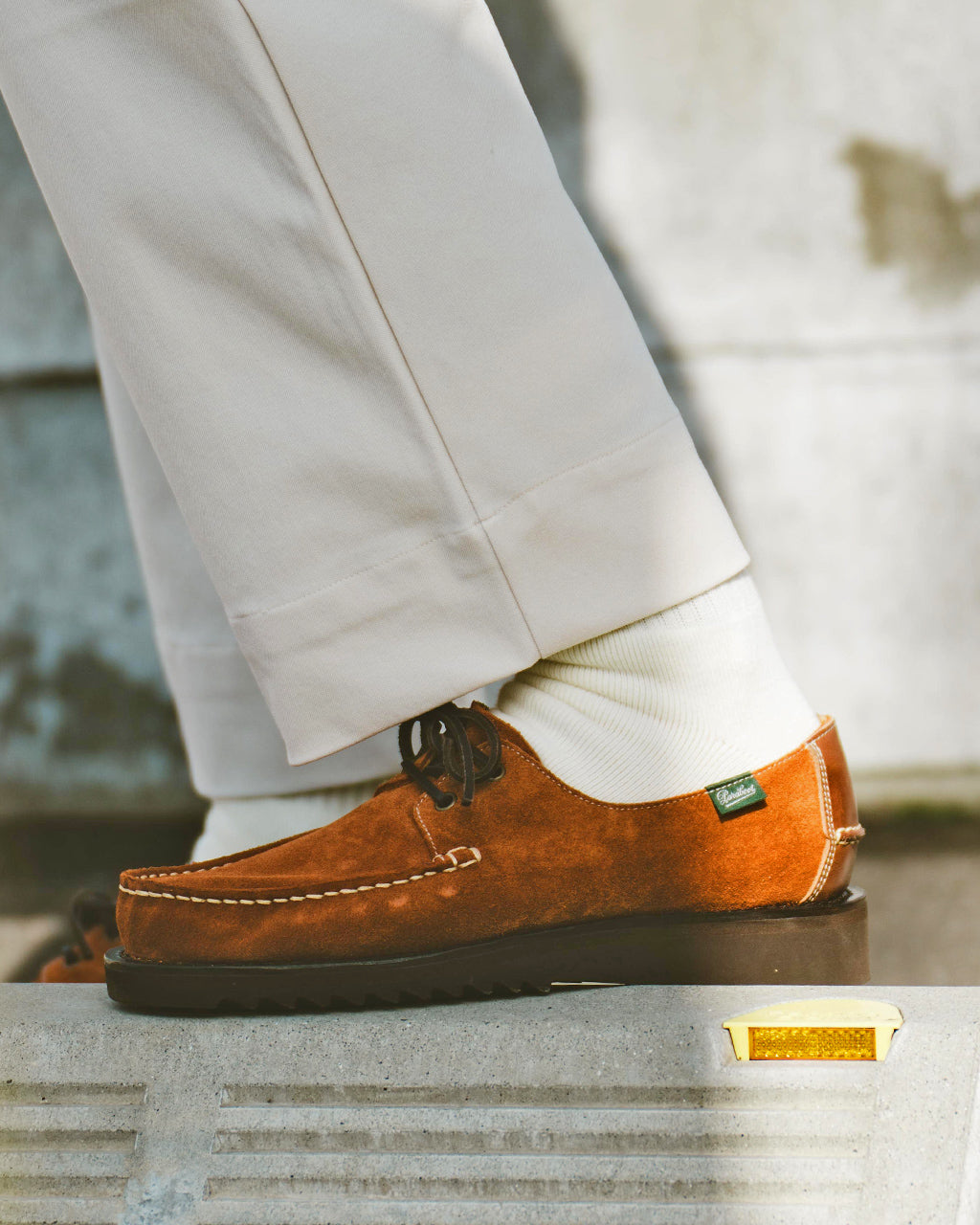 × Paraboot キャプテンサンシャイン × パラブーツドマング スエード Domingue Suede モカシン デッキシューズ KSPB03