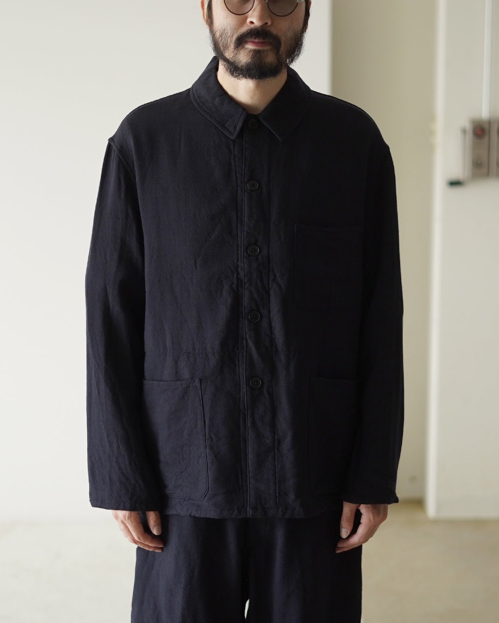 Wool Gauze Work Shirt Jacket KS25FJK12