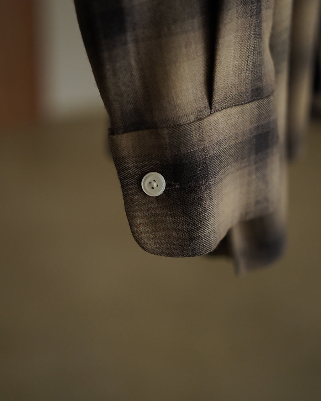 Wool Ombre Open Collared Shirt KS25FSH04