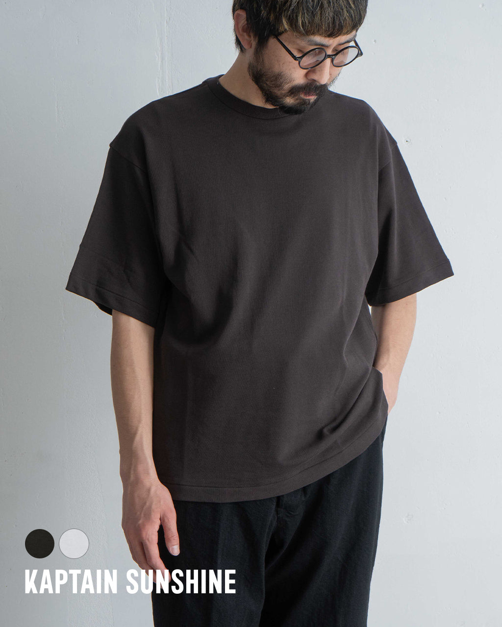 KAPTAIN SUNSHINE キャプテンサンシャイン スヴィンコットン 半袖Tシャツ Suvin Plating S/S Tee クルーネック ショートスリーブ カットソー KS25SCS05 【送料無料】