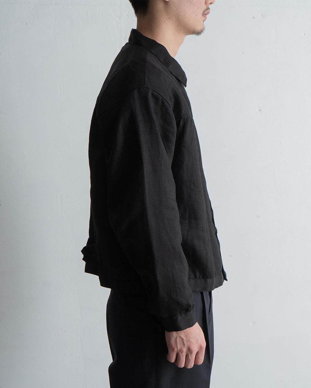 KAPTAIN SUNSHINE 캡틴 선샤인 린넨 트래커 재킷 KS25SJK09 일본제 지장 린넨 새틴 샴브레이 Linen Tracker Jacket KS25SJK09【무료우송】