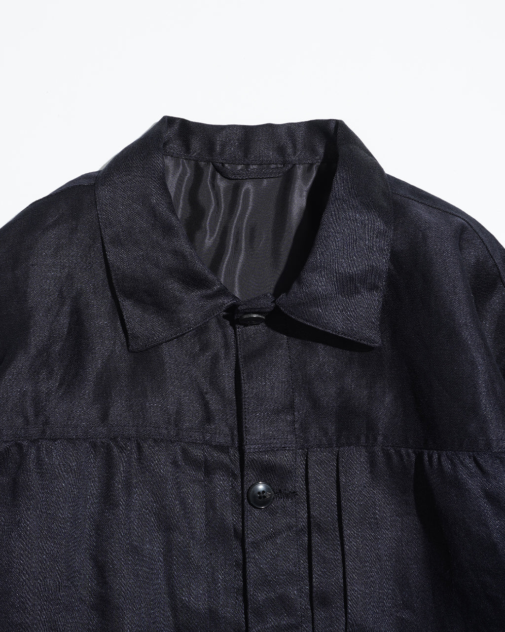 KAPTAIN SUNSHINE 캡틴 선샤인 린넨 트래커 재킷 KS25SJK09 일본제 지장 린넨 새틴 샴브레이 Linen Tracker Jacket KS25SJK09【무료우송】