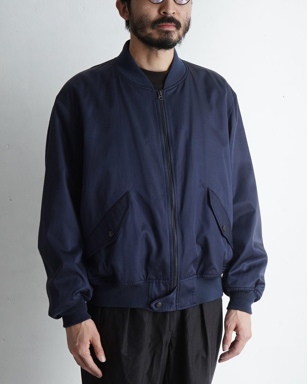 【SALE!20%OFF】フライトジャケット USA Cotton Satin Flight Jacket USAコットン サテン ブルゾン KS25SJK13