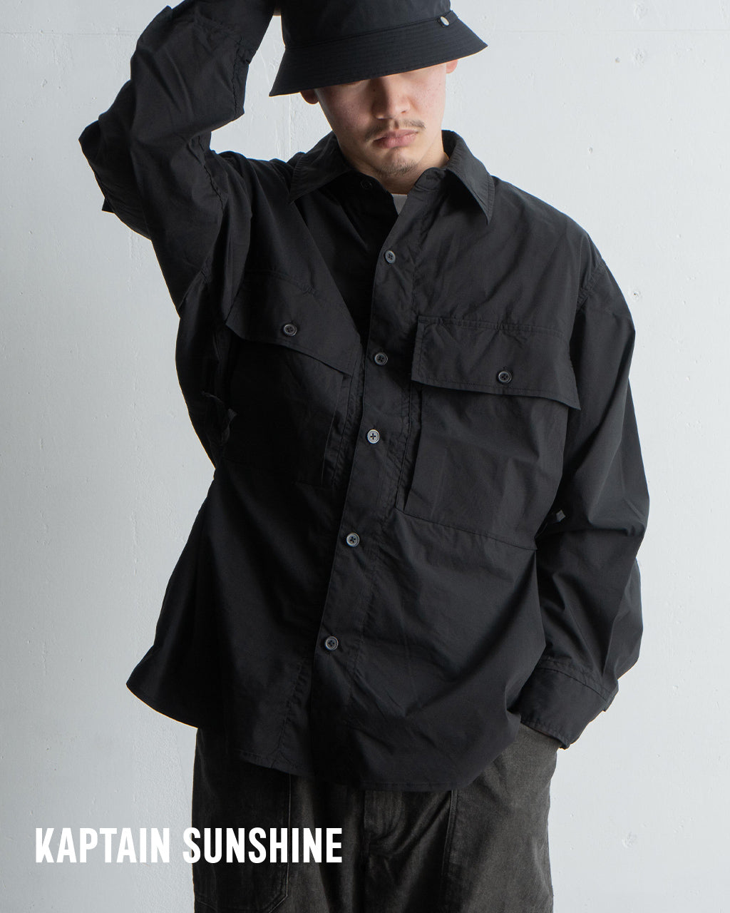 KAPTAIN SUNSHINE 캡틴 선샤인 필드 재킷 셔츠 재킷 Field Shirt Jacket 라이트 아우터 밀리터리 필드 셔츠 재킷 KS25SJK16 【무료우송】
