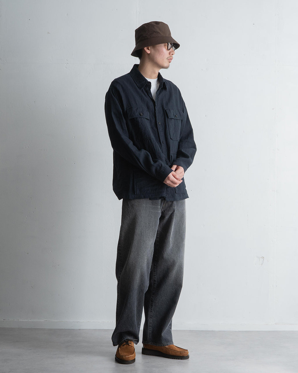 【アウトレット!30%OFF】KAPTAIN SUNSHINE キャプテンサンシャイン サファリシャツジャケット エジプト綿シルク シアサッカー サファリジャケット Safari Shirt Jacket KS25SJK20【送料無料】