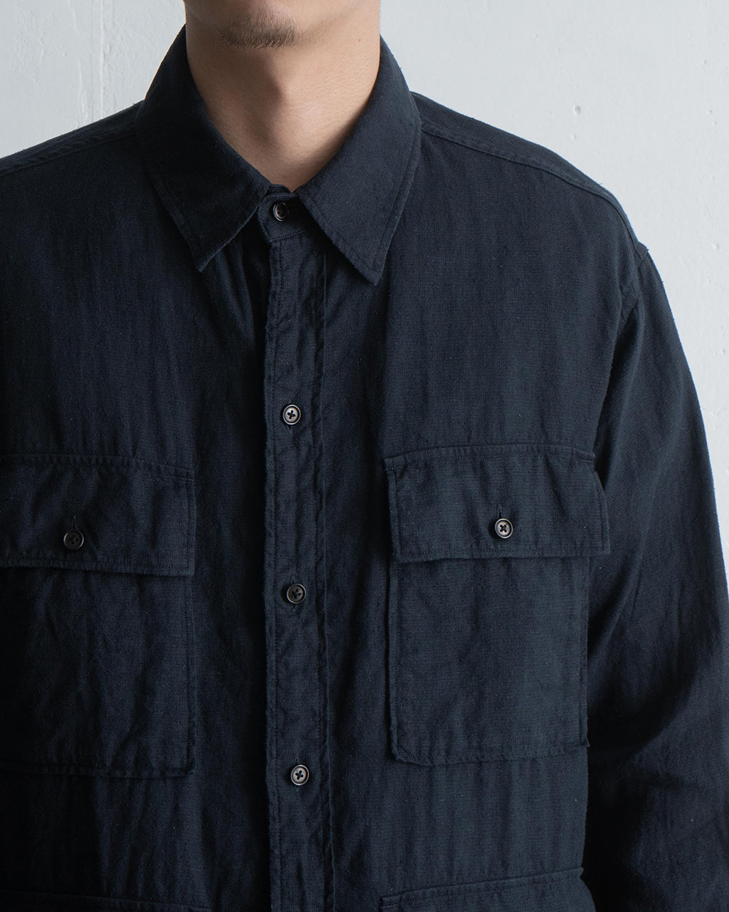 【アウトレット!30%OFF】KAPTAIN SUNSHINE キャプテンサンシャイン サファリシャツジャケット エジプト綿シルク シアサッカー サファリジャケット Safari Shirt Jacket KS25SJK20【送料無料】