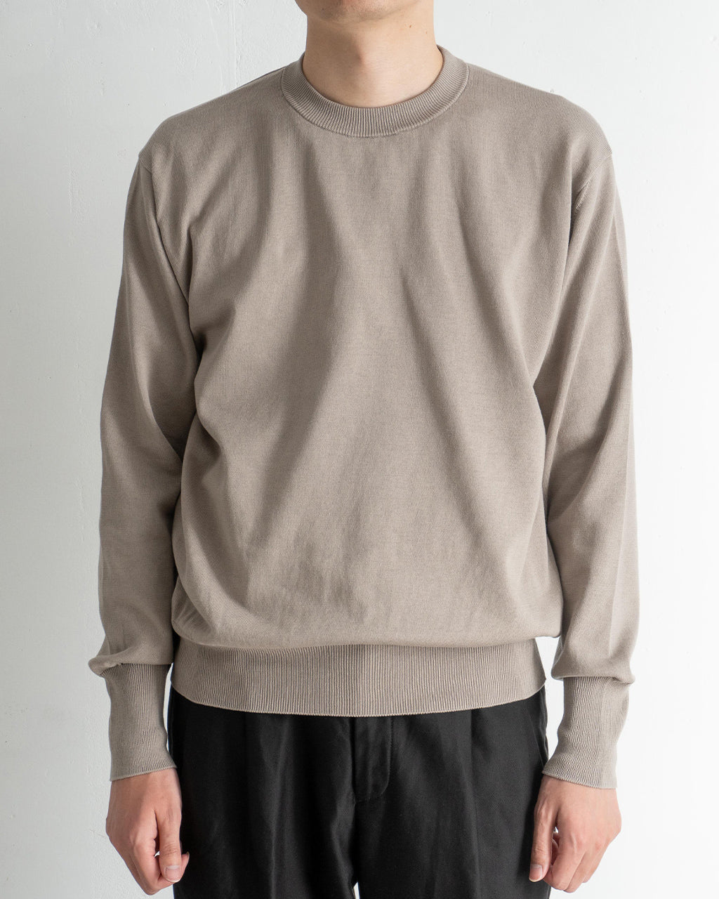 【SALE!30%OFF】コットンニット クルーネック プルオーバー セーター COTTON KNIT CREWNECK PULLOVER KS25SKN04