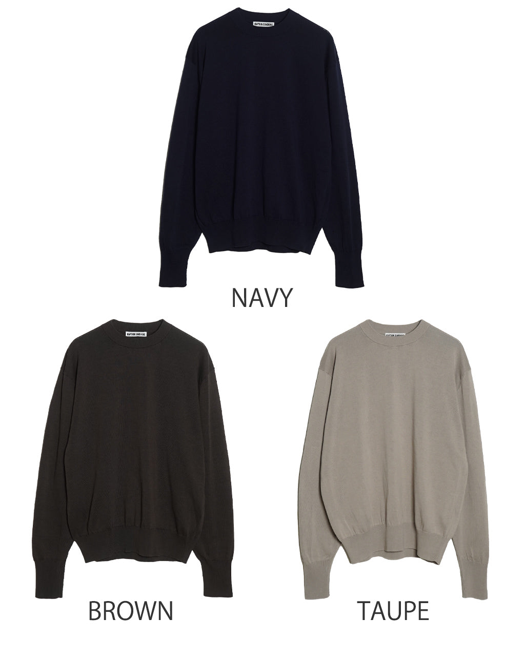 【SALE!30%OFF】コットンニット クルーネック プルオーバー セーター COTTON KNIT CREWNECK PULLOVER KS25SKN04