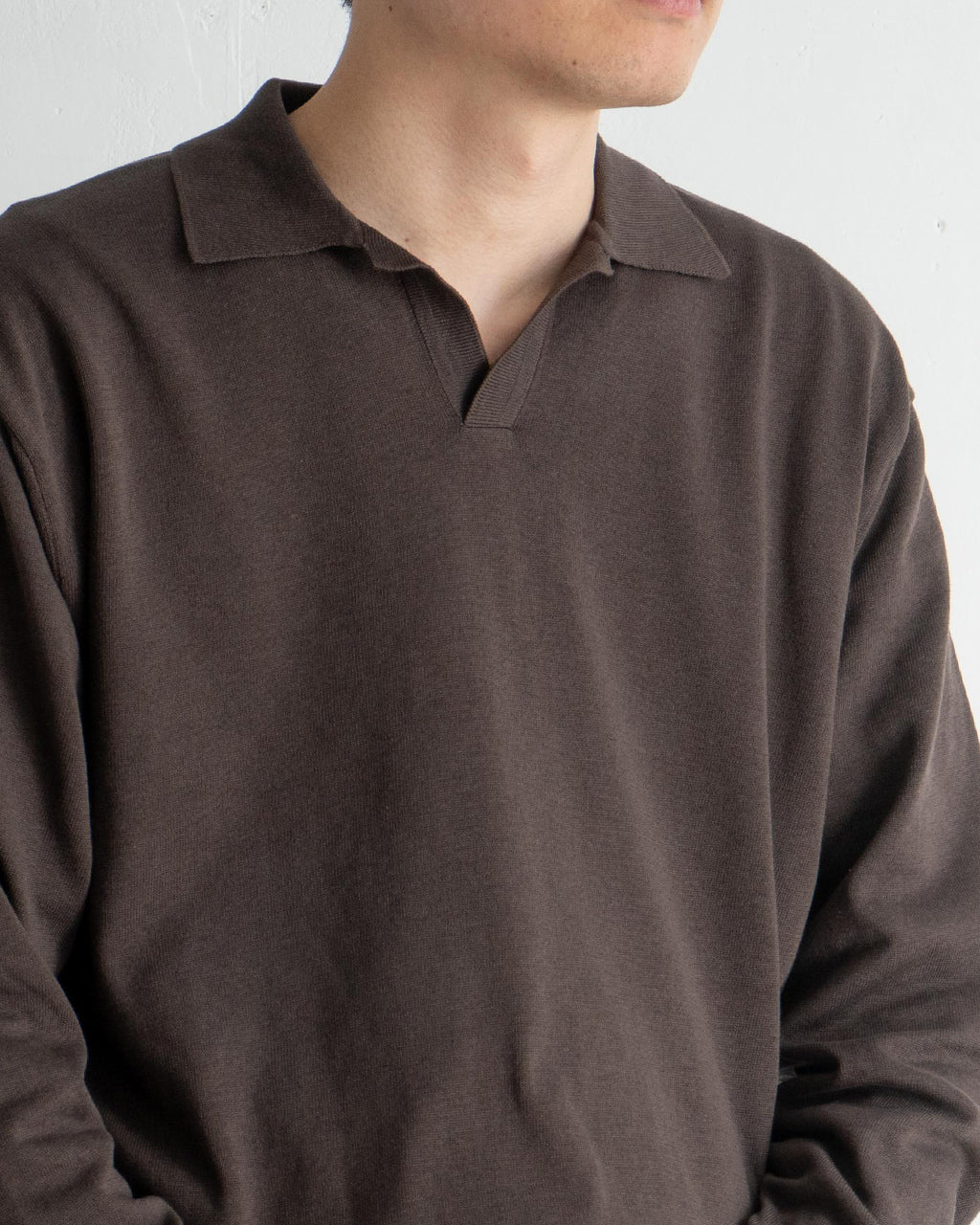 【SALE!30%OFF】コットンニットスキッパー シャツ セーター COTTON KNIT SKIPPER SHIRT KS25SKN05