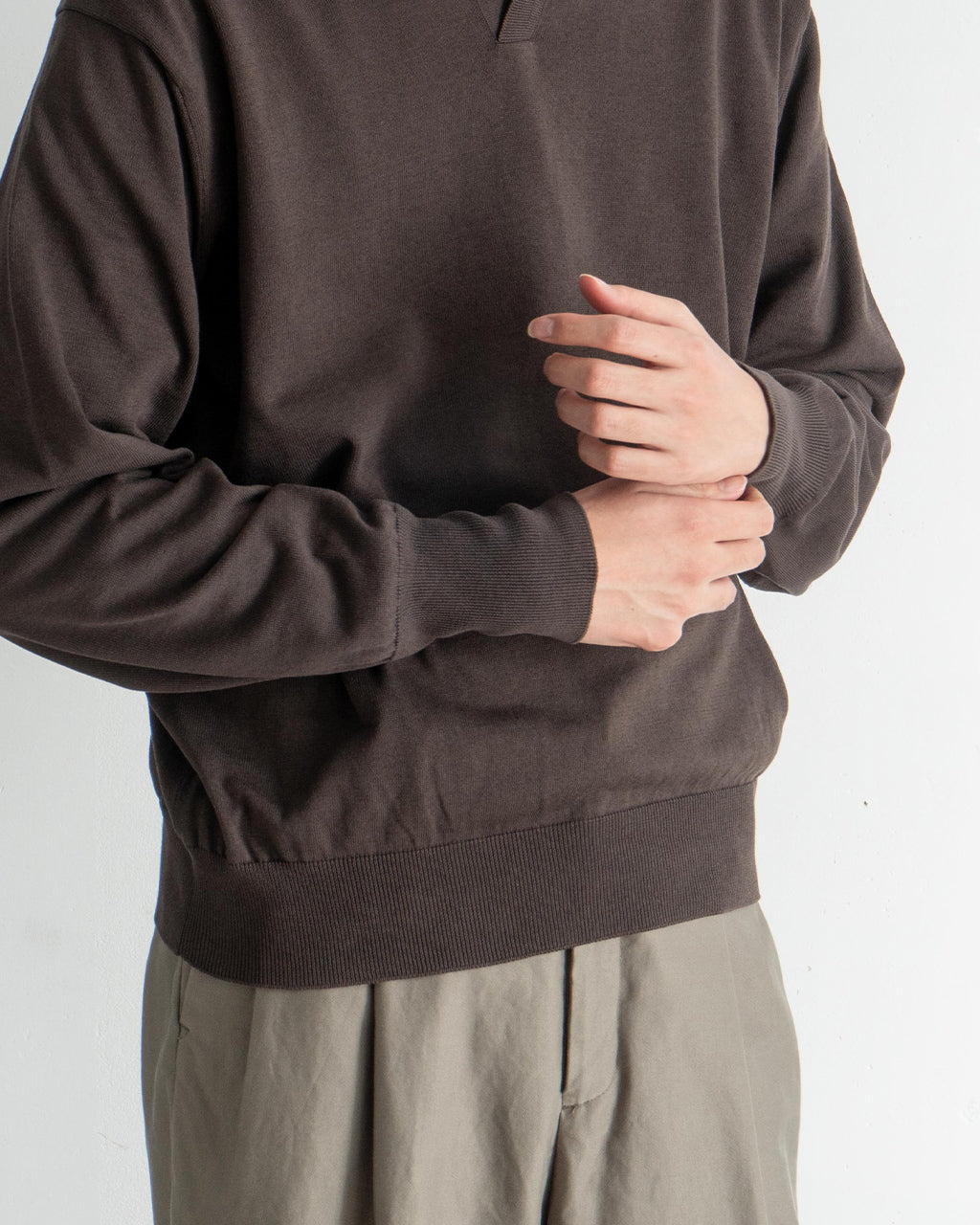 【SALE!30%OFF】コットンニットスキッパー シャツ セーター COTTON KNIT SKIPPER SHIRT KS25SKN05