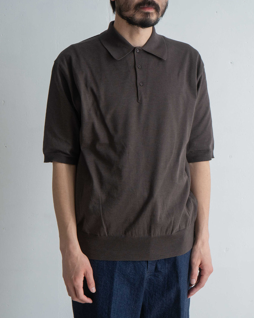 【SALE!20%OFF】コットン ニット ポロシャツ COTTON KNIT POLOSHIRT 半袖 KS25SKN06