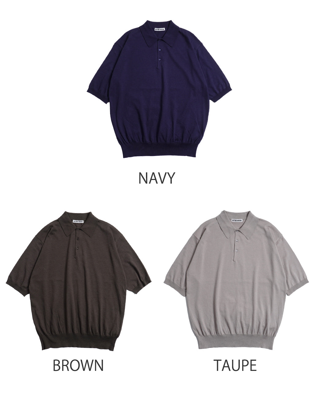 【SALE!20%OFF】コットン ニット ポロシャツ COTTON KNIT POLOSHIRT 半袖 KS25SKN06