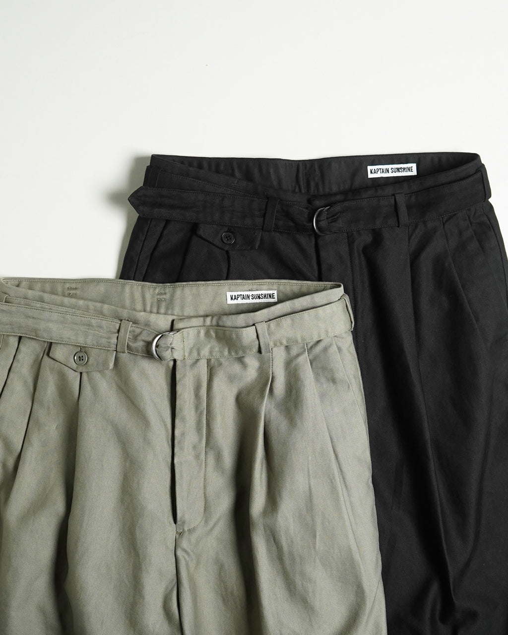 【SALE!20%OFF】ベルト付き トラウザー パンツ リビエラ パンタロン BELTED RIVIERA PANTALON KS25SPT14
