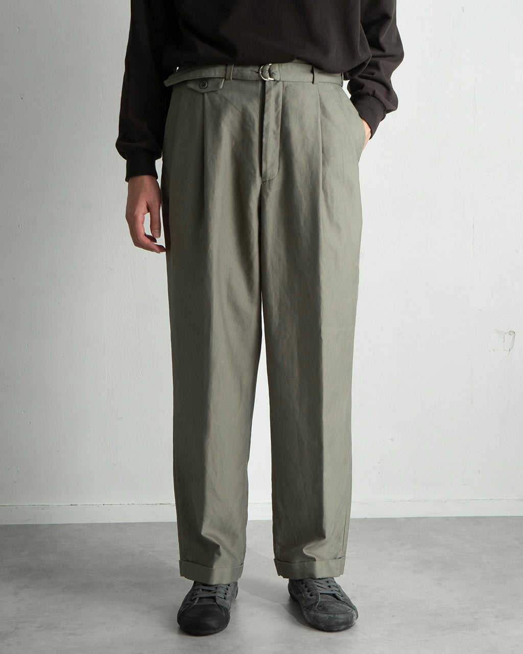 【SALE!20%OFF】ベルト付き トラウザー パンツ リビエラ パンタロン BELTED RIVIERA PANTALON KS25SPT14