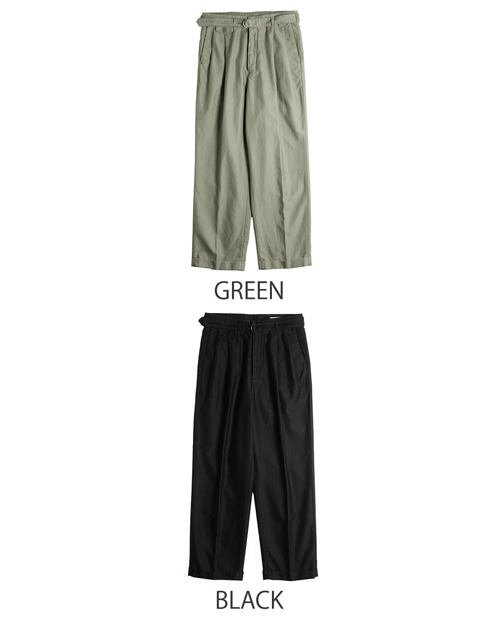 【SALE!20%OFF】ベルト付き トラウザー パンツ リビエラ パンタロン BELTED RIVIERA PANTALON KS25SPT14
