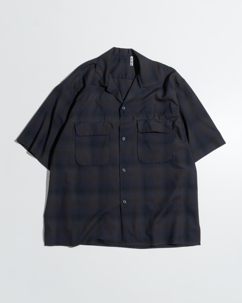 【SALE!20%OFF】オープンカラー 半袖シャツ Open Collared SS Shirt サマーウール Super140's KS25SSH04