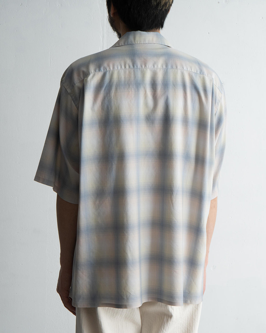 【SALE!20%OFF】オープンカラー 半袖シャツ Open Collared SS Shirt サマーウール Super140's KS25SSH04