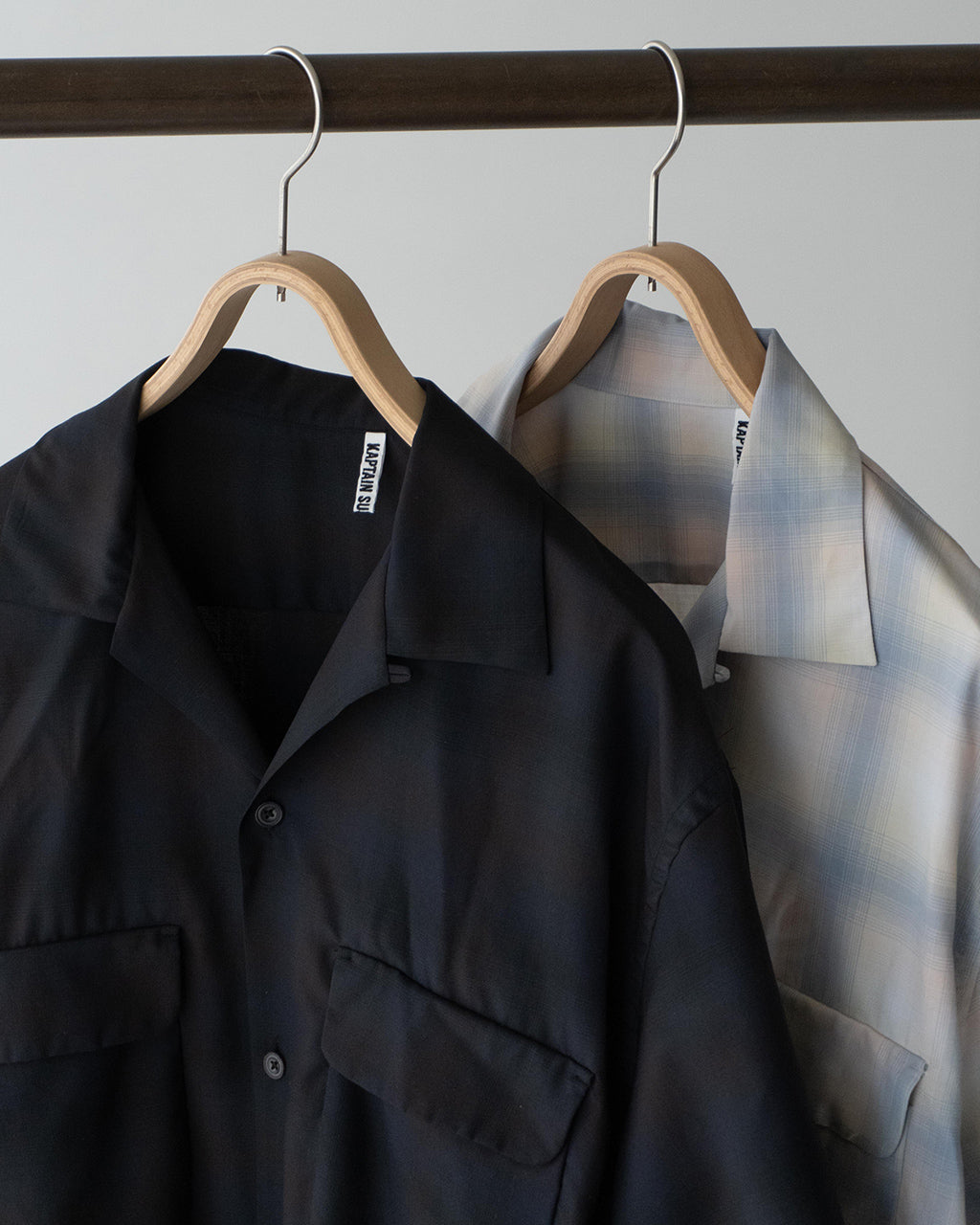 【SALE!20%OFF】オープンカラー 半袖シャツ Open Collared SS Shirt サマーウール Super140's KS25SSH04