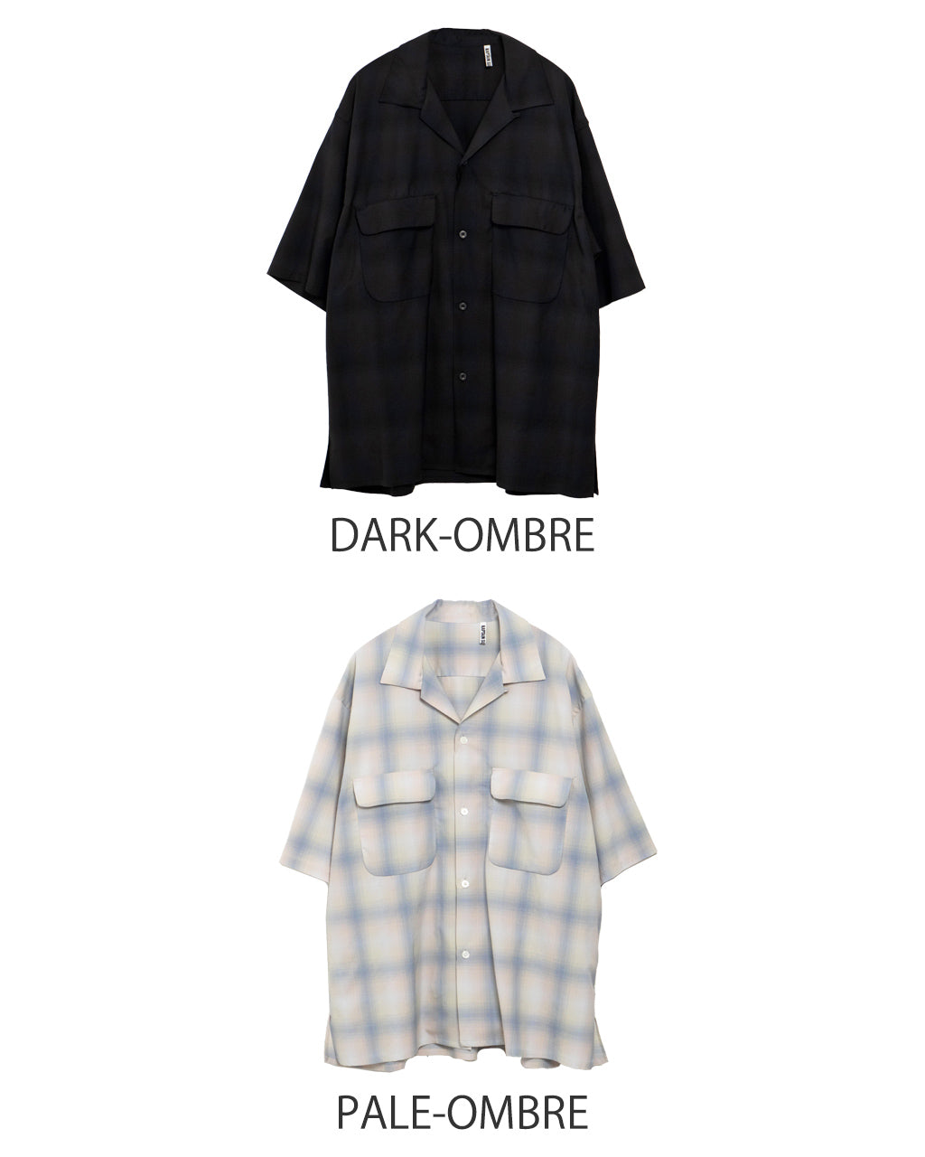 【SALE!20%OFF】オープンカラー 半袖シャツ Open Collared SS Shirt サマーウール Super140's KS25SSH04